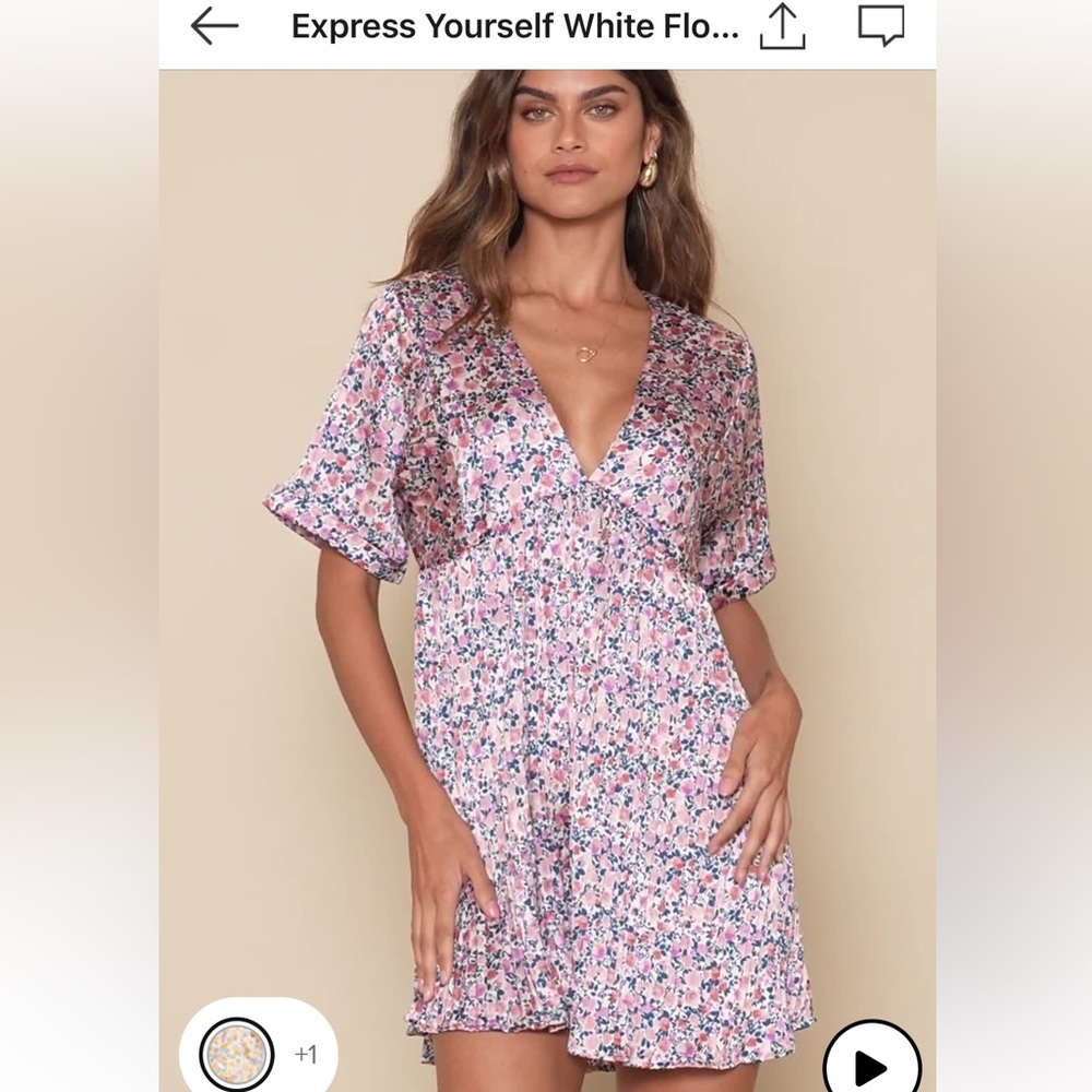 Lulus express yourself babydoll dress in satin